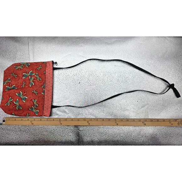 Handmade‎ Dragonfly Bag With Heart Zipper Charm NEW - Picture 7 of 9